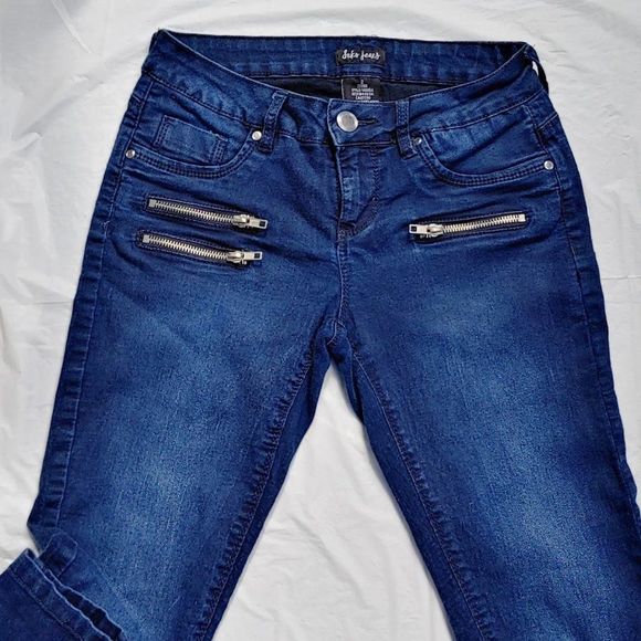 SUKO Jeans Ladies Zipper Accent Tummy… - Picture 6 of 9